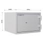 Preview: Rottner feuersicherer Dokumententresor S2 Fire Safe 30 Doppelbartschloss grau T06015
